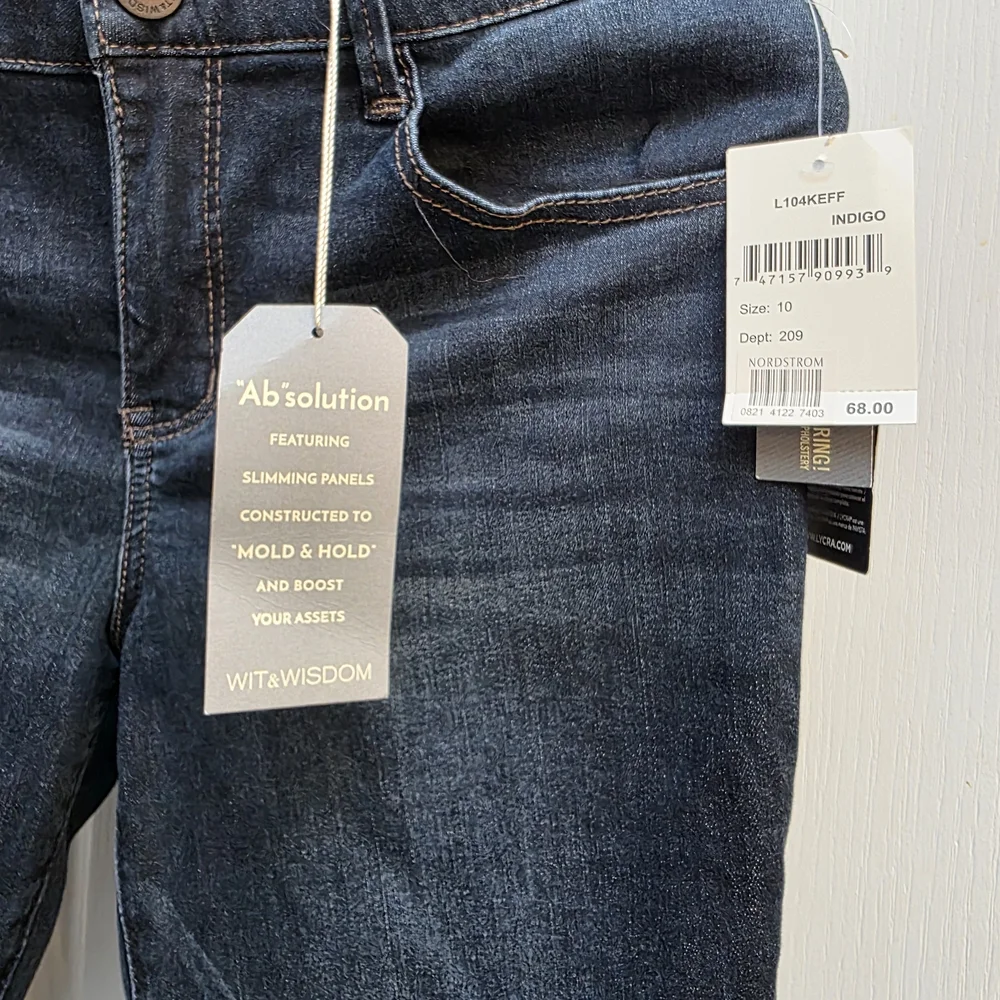 Wit & Wisdom 'Ab' Solution Raw Hem Skinny Jeans  *NEW* - Picture 2 of 9